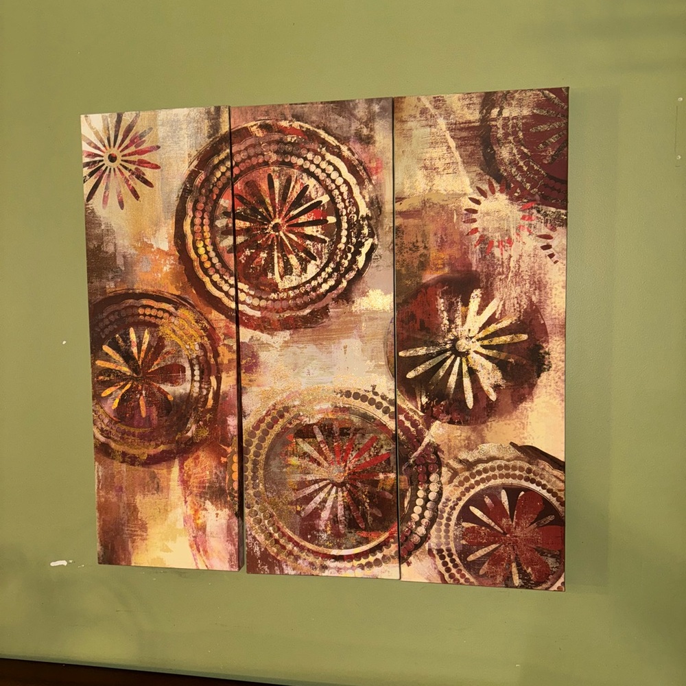 Abstract Triptych Wall Art